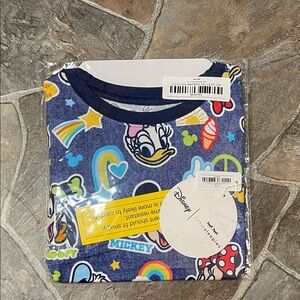 Little Sleepies Blue and Multicolor Character Shirt